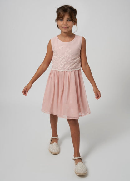 Mayoral Girls Age 8 Embroidered Dress