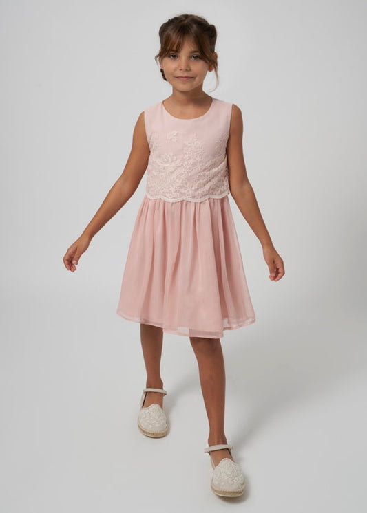 Mayoral Girls Age 8 Embroidered Dress