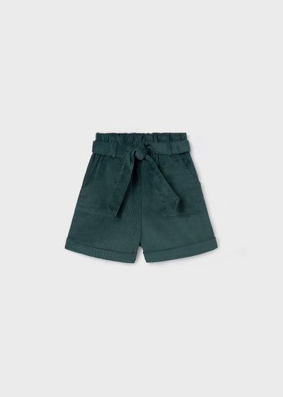 Mayoral Girls Age 8 Pine Green Corduroy Shorts 7214-58