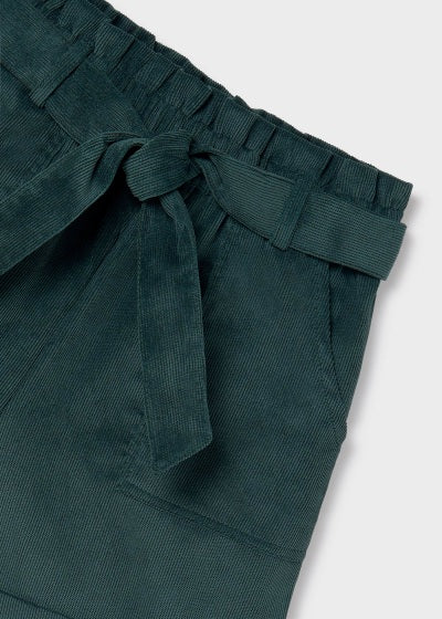 Mayoral Girls Age 8 Pine Green Corduroy Shorts 7214-58