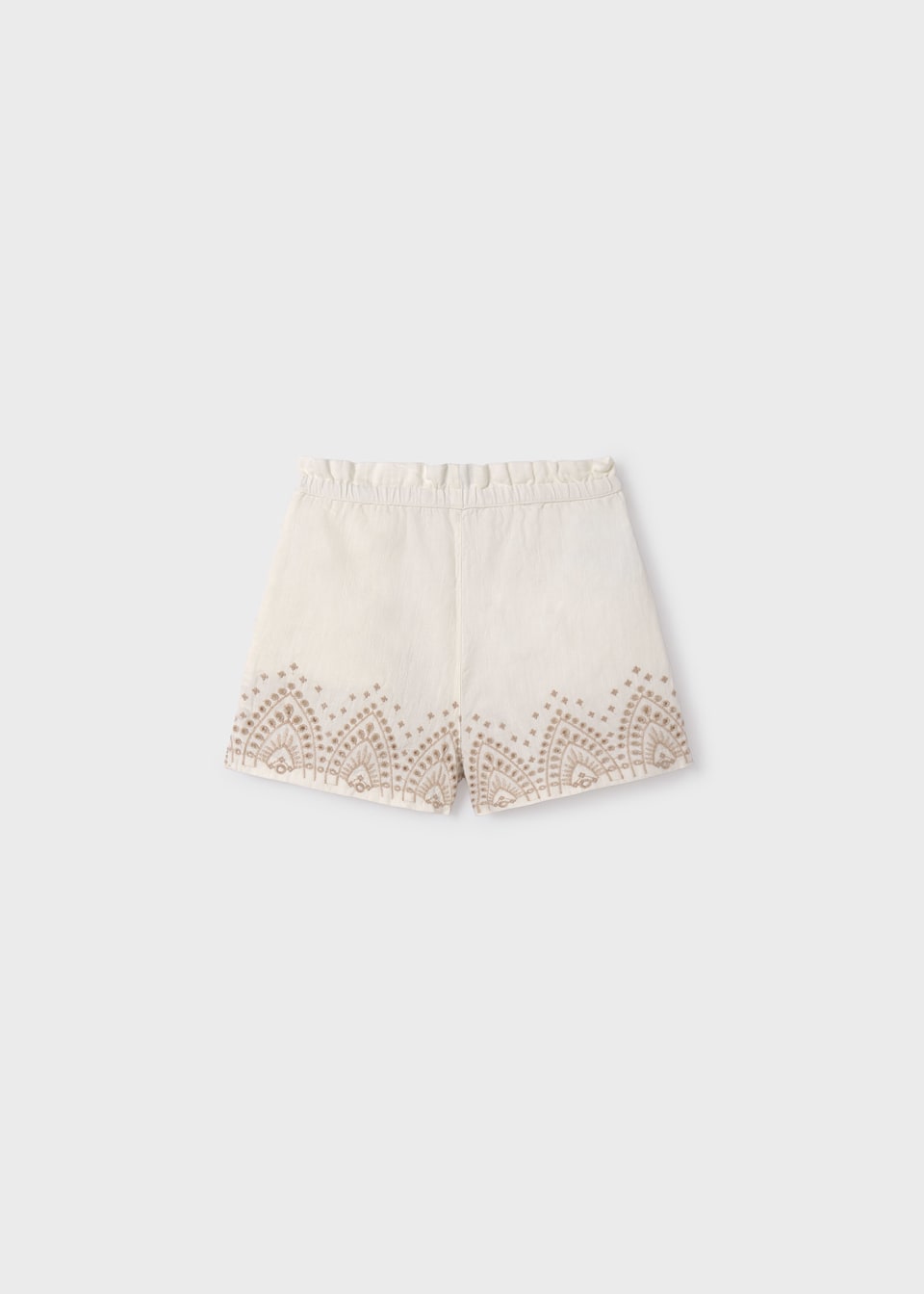 Mayoral Girls Age 8 Broderie Anglaise Cotton Shorts Set