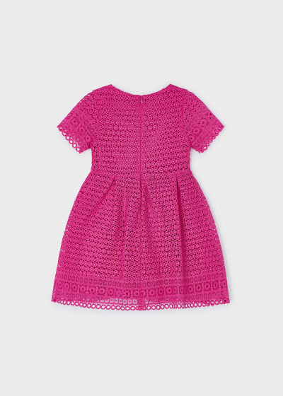 Mayoral Girls Age 4 Embroidered Guipure Dress