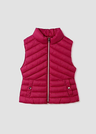 Mayoral Girls Age 8 Fuchsia Pink Padded Gilet