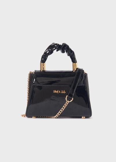 Abel & Lula Patent Leather Black Bag