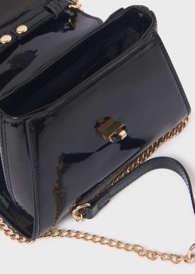 Abel & Lula Patent Leather Black Bag