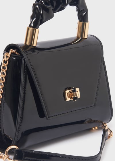 Abel & Lula Patent Leather Black Bag