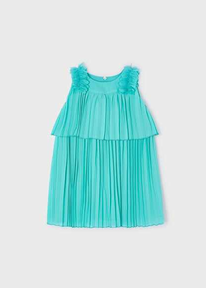 Mayoral Girls Age 4 Pleated Dress 3920–21