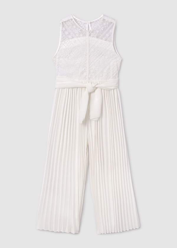 Mayoral Girls Age 8 Pleated Jumpsuit