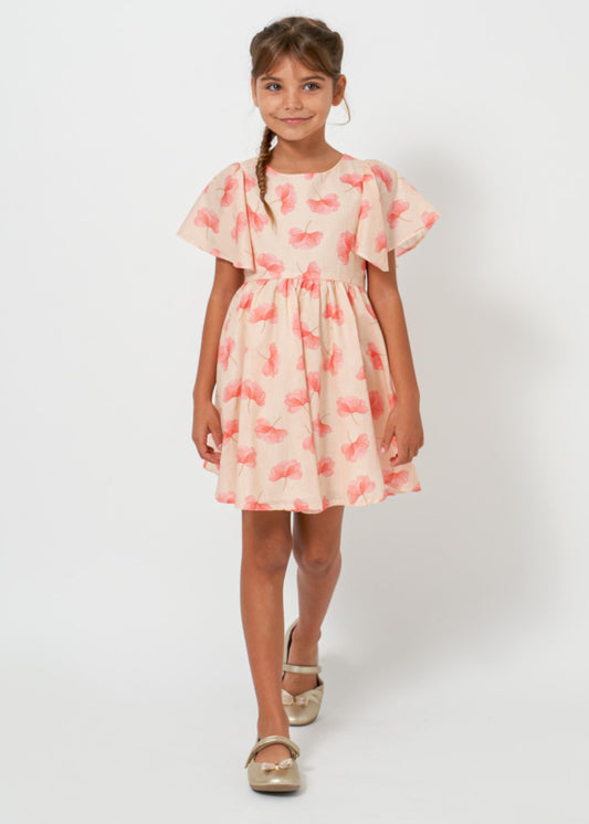 Mayoral Girls Age 8 Floral Print Cotton Dress