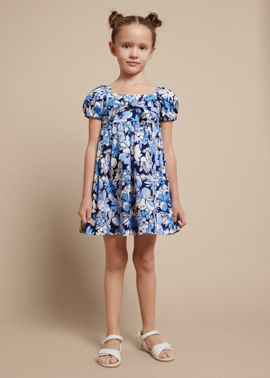 Mayoral Girls Age 4 Floral Print Dress 3941-32