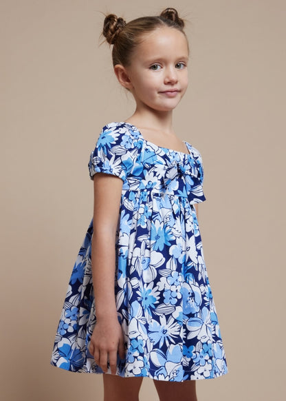 Mayoral Girls Age 4 Floral Print Dress 3941-32