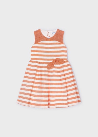 Mayoral Girls Age 4 Striped  Dress