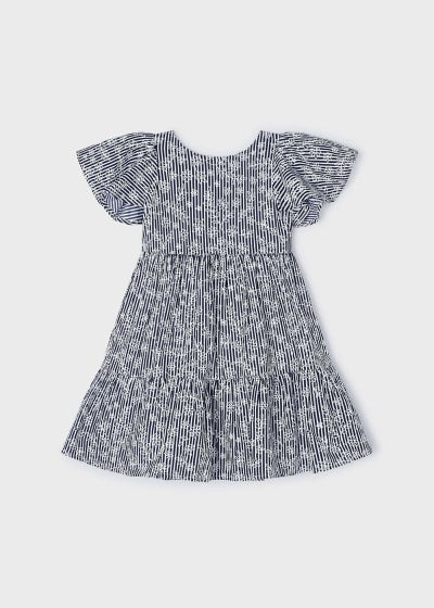 Mayoral Girls Age 4 Striped Poplin Dress 3940-23