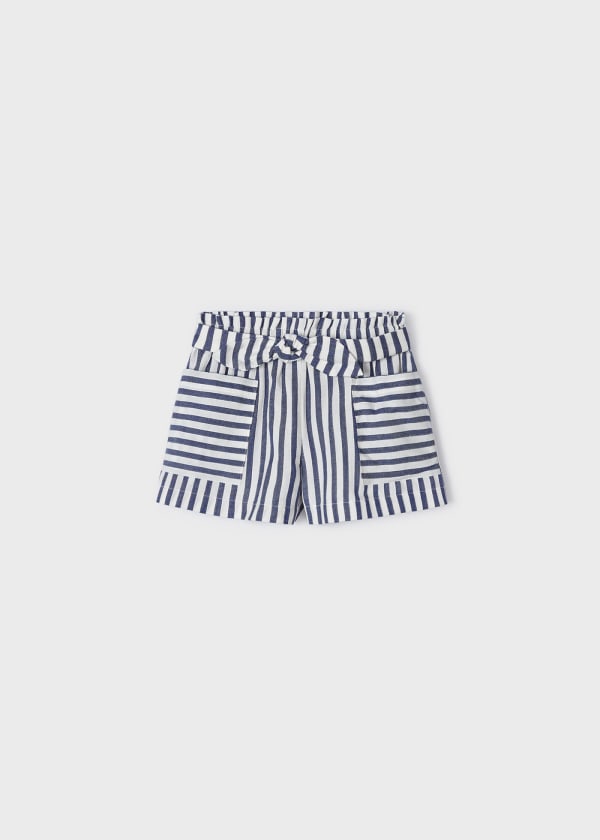 Mayoral Girls Age 4 Striped Shorts  3256-44