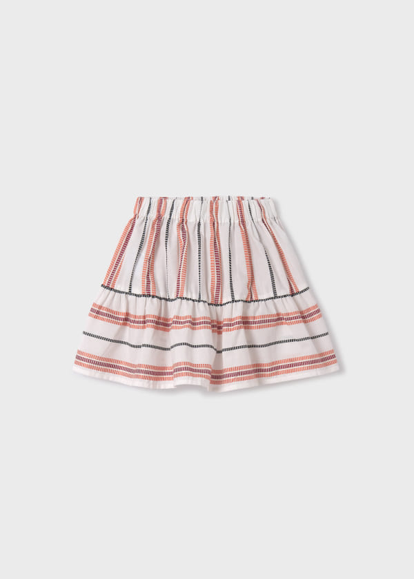 Mayoral Girls Age 8 Striped Skirt 6938-69