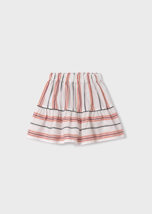 Mayoral Girls Age 8 Striped Skirt 6938-69