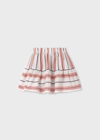 Mayoral Girls Age 8 Striped Skirt 6938-69