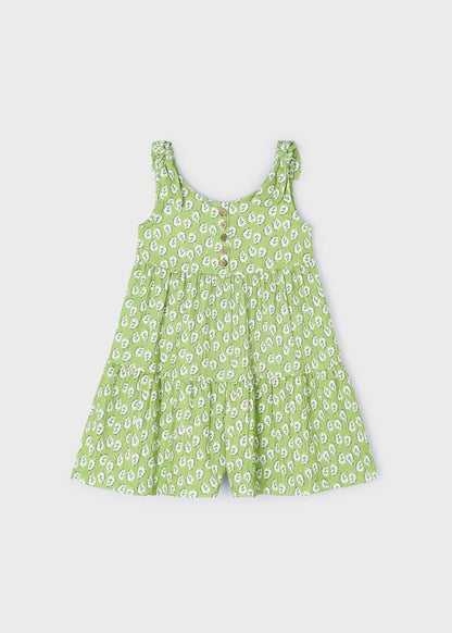 Mayoral Girls Age 4 Crepe Printed Romper 3865–42