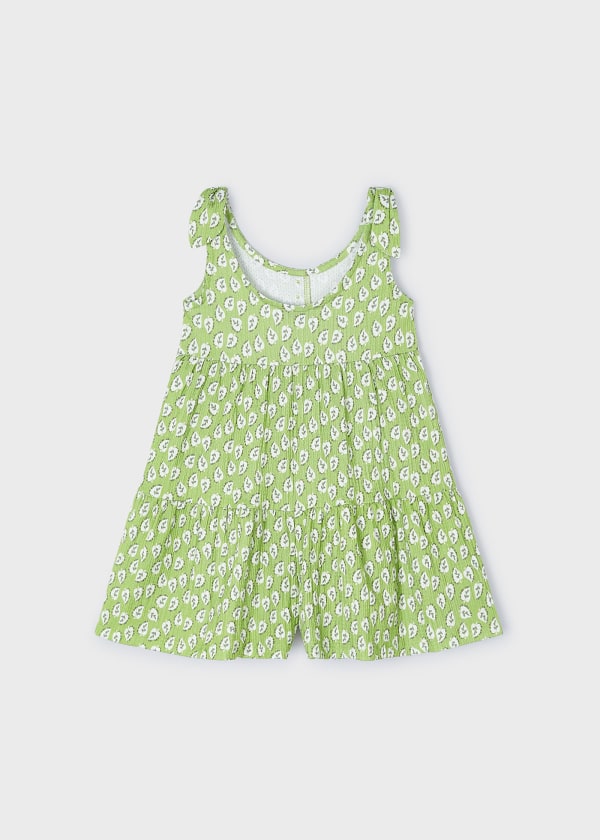 Mayoral Girls Age 4 Crepe Printed Romper 3865–42