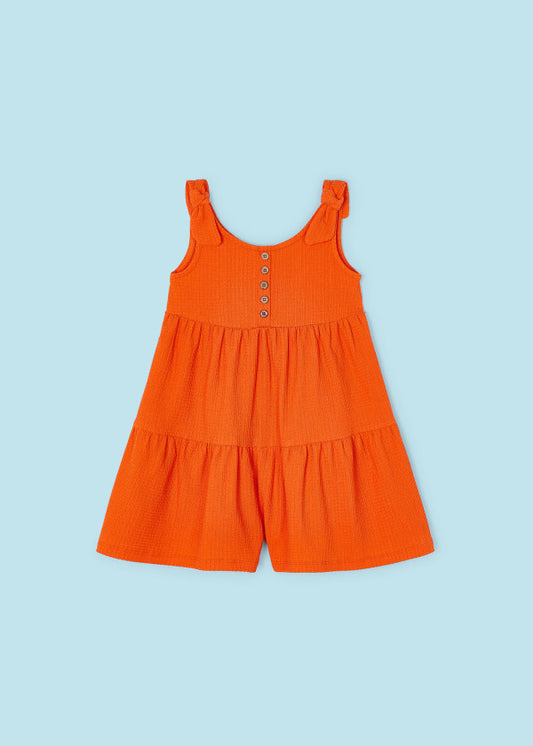 Mayoral  Girls Age 4 Orange Romper/Jumpsuit 3865-43