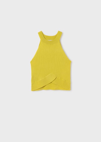 Mayoral Girls Age 8 Sleeveless Knitted Top