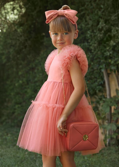 Abel & Lula Embroidered Tulle Dress, Complete Look Age 4