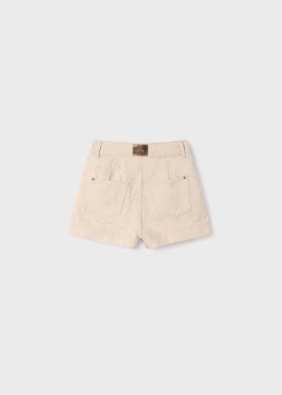 Mayoral Girls Age 8 Twill Denim Shorts