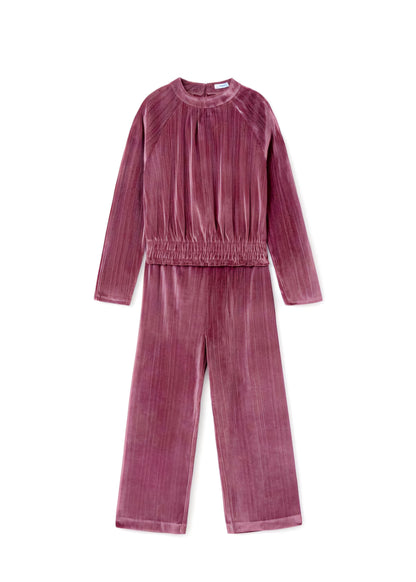 Mayoral Age 8 Girls Velvet Fabric Trouser Set 7553 22