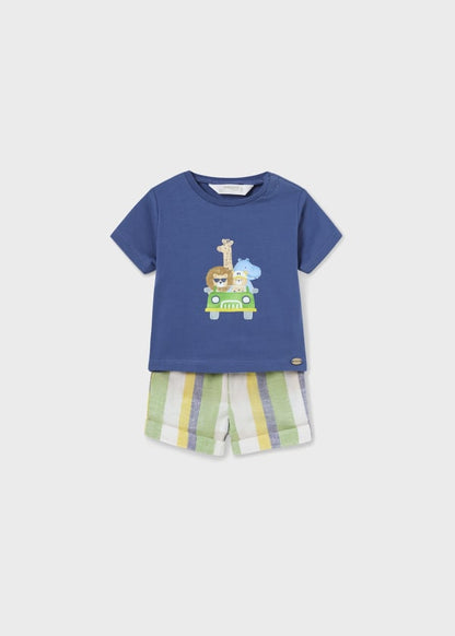 Mayoral Newborn Boys Shorts and T Shirt Set 1223–74