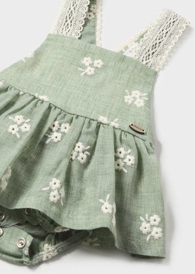 Mayoral Newborn Girls Pinafore Dress Set 1836-36