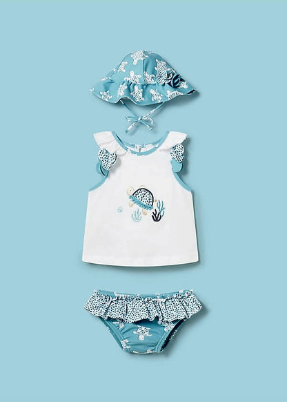 Mayoral Newborn Three-Piece Swim Set  1633-71