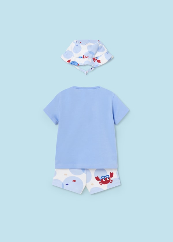 Mayoral Newborn Three-Piece Swim Set 1620-55