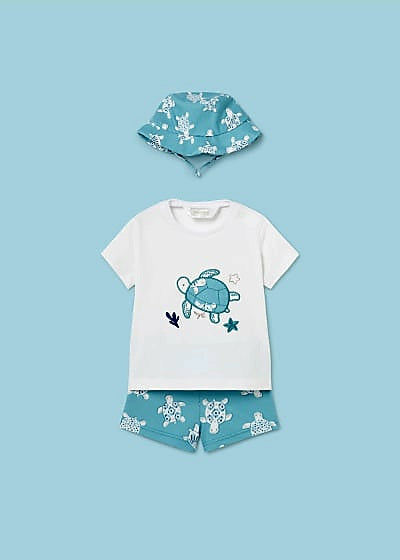 Mayoral Newborn Three-Piece Swim Set 1620-57