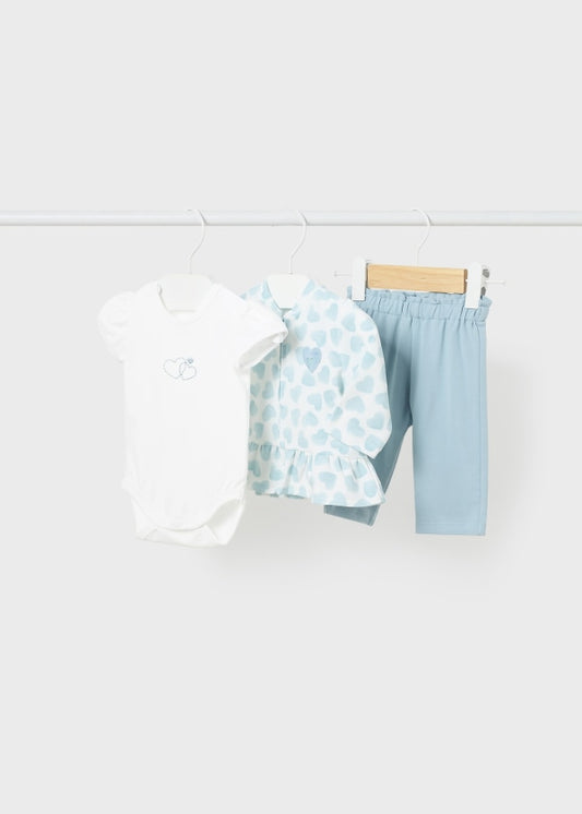 Mayoral Newborn Girls Three-Piece Outfit