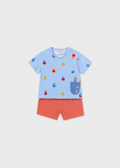 Mayoral Four-Piece Shorts & T-Shirt Set Boys Newborn 1627-66