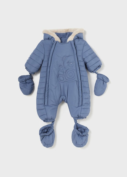 Mayoral Newborn Boys (0-1 Month) Padded Snowsuit With Embroidered Bear 2620 16