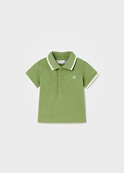 Mayoral Newborn Boys Cotton Polo Shirt  & Linen Blend Shorts Set 190–75/1213-42