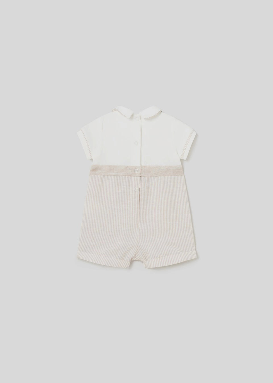 Mayoral Newborn Boys Linen/Cotton Smart Romper 1636-95