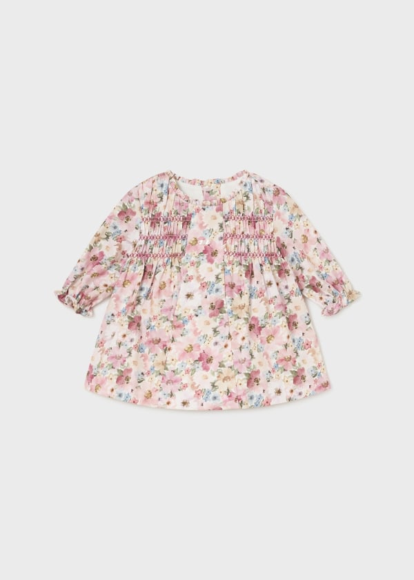 Mayoral Newborn 0-1 Month Girls Floral Smock Dress 2882 56