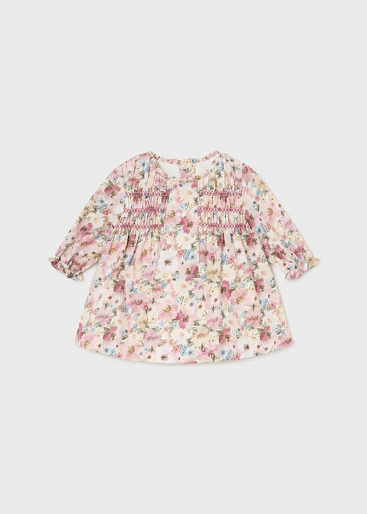 Mayoral Newborn 0-1 Month Girls Floral Smock Dress 2882 56