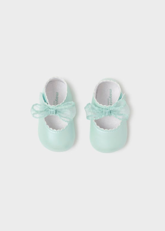 Mayoral Mary Jane With Bow  First Size Shoes (15)