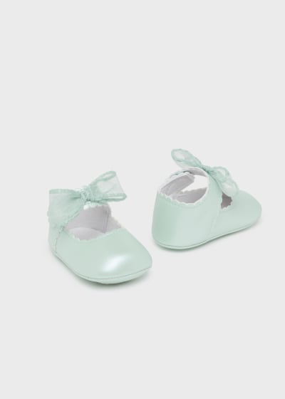 Mayoral Mary Jane With Bow  First Size Shoes (15)