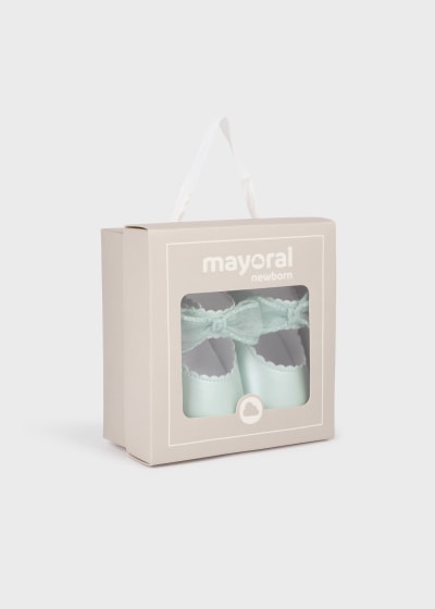 Mayoral Mary Jane With Bow  First Size Shoes (15)