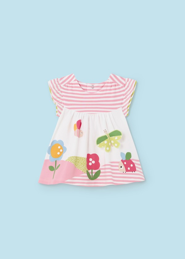 Mayoral Newborn Girls Printed Cotton Dress 1833-68