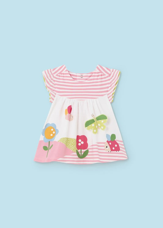 Mayoral Newborn Girls Printed Cotton Dress 1833-68