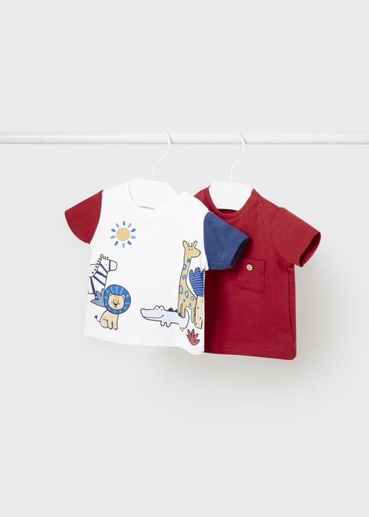 Mayoral Newborn Boys Three-Piece T Shirts and Shorts Set 1002-93