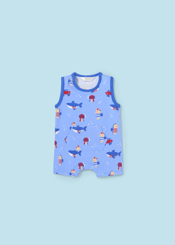 Mayoral Newborn Boys Cotton Vest Romper Twin-Pack 1729-86