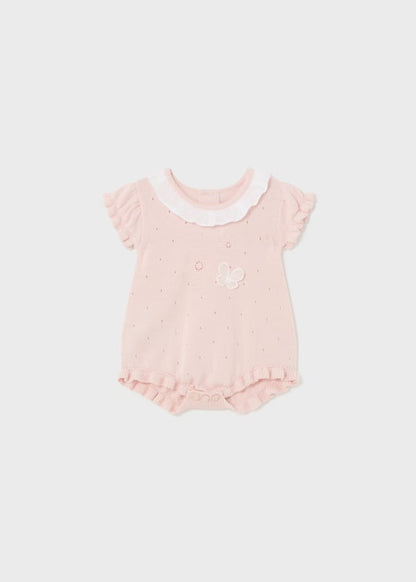 Mayoral Newborn Girls Tricot Romper/Bodysuit